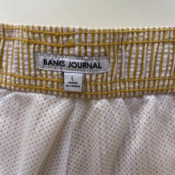 Banks Journal | Pathway Walkshort - Yellow / White Stripe - Never Worn - Like Ne - Picture 3 of 4